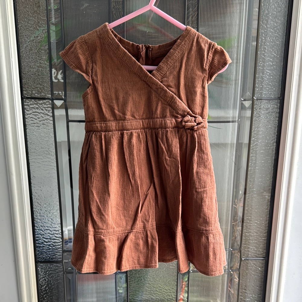Charming Brown Toddler Dress